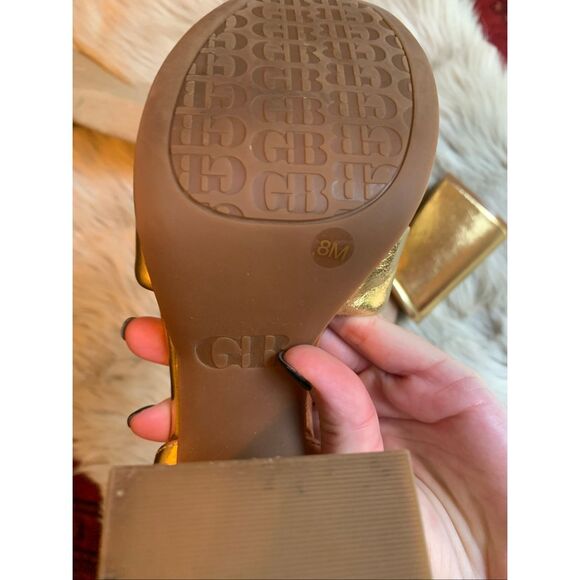 GB Class-Act Leather Platform Cross Strap Sandals Size 8M - Picture 7 of 12